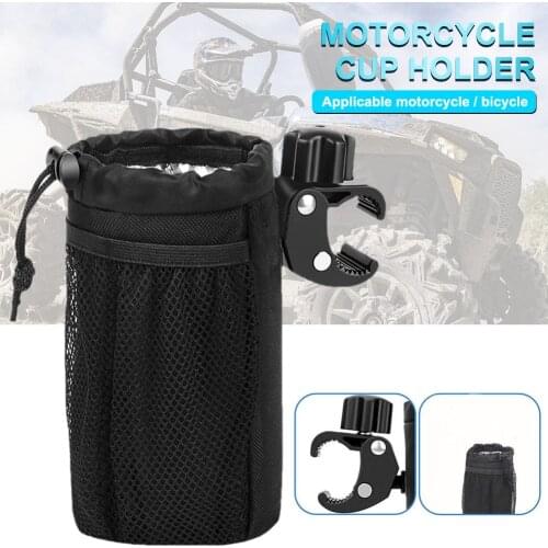 Universal Stroller Cup Holder Oxford Stroller Organizer Adjustable Clip Keep Cold&Warm for Motorcycle Scooter ATV/UTV Walker