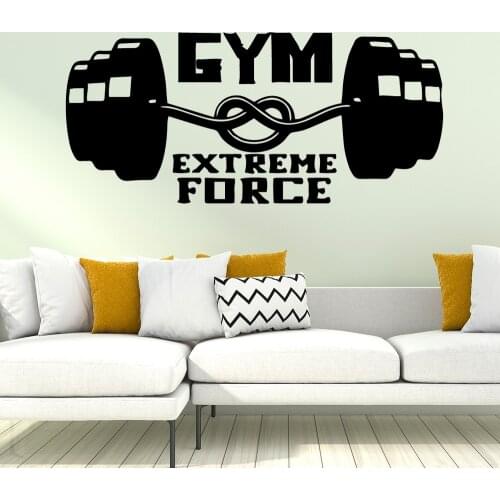 Custom Gym Wall Art Decal Wall Sticker Mural For Baby Kids Rooms Decor Vinyl Art Decal