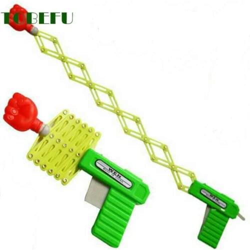 TOBEFU Retractable Shooter Trick Toy Gun Children Kids Plastic Party Festival Gift Just For Fun Classic Elastic Telescopic Fist