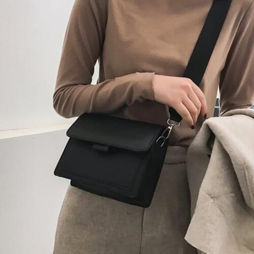 Women Fashion Shoulder Bag Crossbody Bags PU Leather Retro Female Chest Bag Travel Messenger Bag Handbags Waist Square Pack