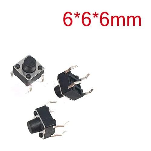 100PCS 6*6*6mm 4pin Quality Mini Micro Momentary Tactile Push Button Switch Best Quality