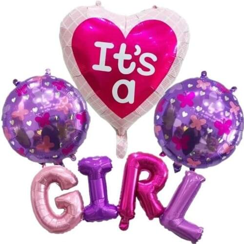 4 pcs/set Newborn Kids Party Angel Baby shower foil balloons Boys Girls Birthday Party decoration air globos