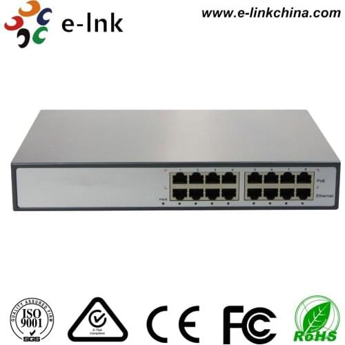 8 Port 10/100/1000Mbps DC 48v IEEE 802.3af PoE Adapter