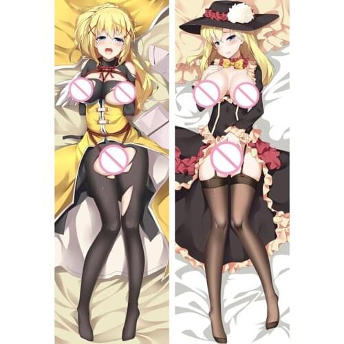 Anime Cartoon Kono Subarashii Sekai ni Shukufuku o Hugging Peach Skin 2 Way Pillow Case Pillow Cover Pilllowcase Gift 86128