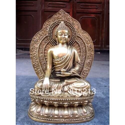Wang 00077 Tibetan Buddhis SHAKYAMUNI bronze buddha statue
