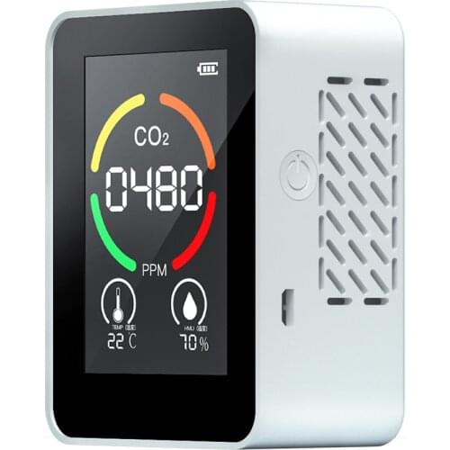 Household Infrared Dectction Air Quality Detector CO2 Detector Multifunctional C02 Tester Sensor LCD Display with Backlight