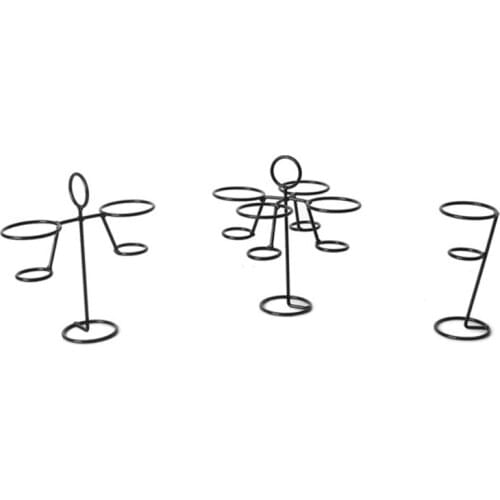 Black Iron Ice Cream Holder Cupcake Cones Stand Rack Display Snow Cones Sushi Hand Rolls Popcorn