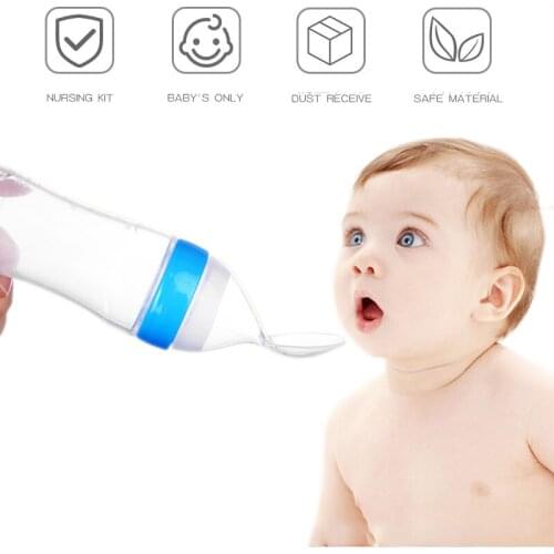 Baby Spoon Bottle Feeder Dropper Silicone Spoons for Feeding Medicine Kids Toddler Cutlery Utensils Children Feeding Accessories