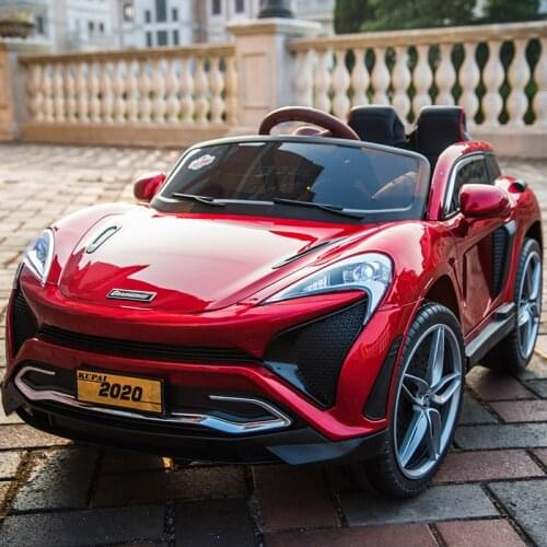 12V Double Open Door Bluetooth Child Electric Car Four-Wheel Drive Remote Control Car Can Sit People Music Swing Toy Car