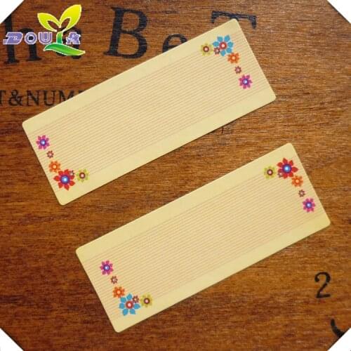 Long lace blank message sticker bakery packing box bag decoration sticky sealing paste stickers