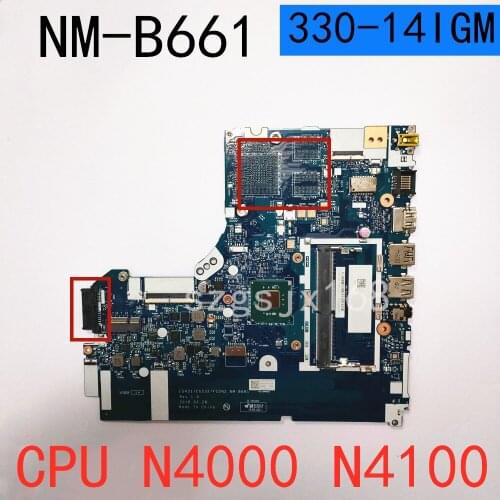 For lenovo ideapad 330-14iGM portable motherboard NM-B661 with n4000/n4100 cpu tested 100% working
