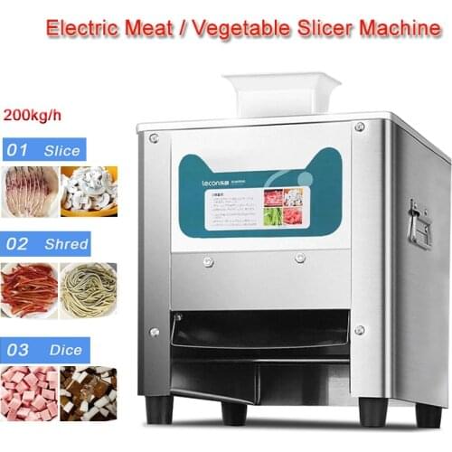 Electric Meat Vegetable Cutting Grinder Meat Slicer Machine Automatic Slicer Meat Slicing Machine for Restaurant/Household