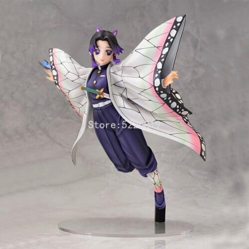Demon Slayer Anime Figure Kochou Shinobu Action Figure Kimetsu No Yaiba Kamado Tanjirou Rengoku Kyoujurou Figurine Model Doll