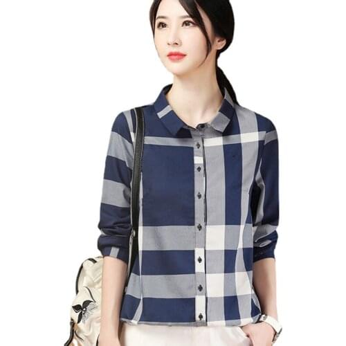 Женские рубашки в клетку GIOIO China At AliExpress