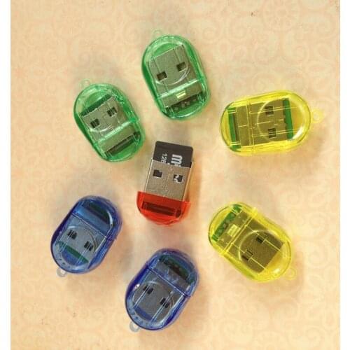 1PC MINI New USB 2.0 TF Micro SD SDHC SDXC Memory Card Reader Writer USB Flash Drive Memory Card Readers Random Color