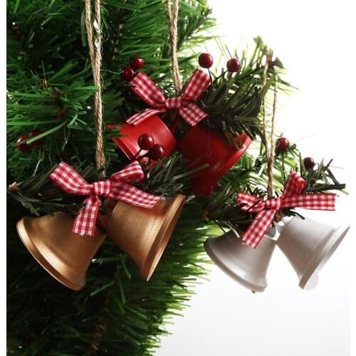 Bell Ornament Creative Decorative Metal Christmas Tree Bell Pendant for Home Bell Ornament Christmas Decoration Hanging Bell New