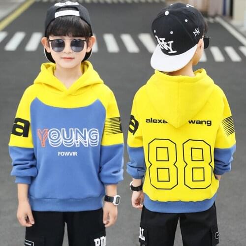 2021 Lasted Spring Autumn Tops Boys Sweatshirts Jacket Coat Kids Overcoat Outwear Teenager Children clothes High Quality