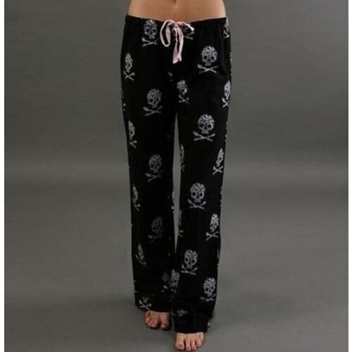 Leggings Women Lady Causal Daily Ealstic Waist Skull Print Leggins Mujer Wide Calf Length Long Leg Legging Pantalones De Mujer