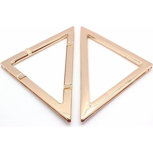 Metal triangle Shape hardware gold Purse handle 17cm