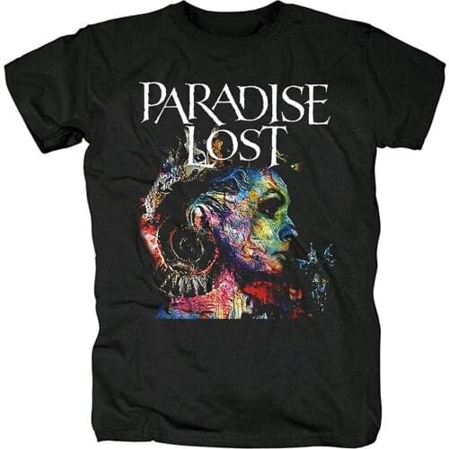 Mens TShirt Short Sleeve Shirt Paradise Lost Rock Tee Women Hiphop Shirts(5)