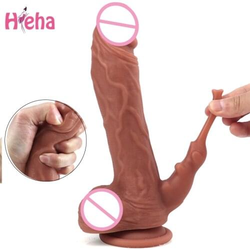 Soft Flexible Silicone Realistic Dildo for Woman Suction Cup Big Penis G Spot Female Masturbation Skin Feeling Dick Sex Toys