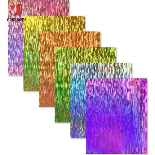 6 Assorted Colors 12"x10" Bundle Sparkling Brushed Glitter Adhesive Vinyl for Indoor and Outdoor Scrapbooking Decals Signs Decor