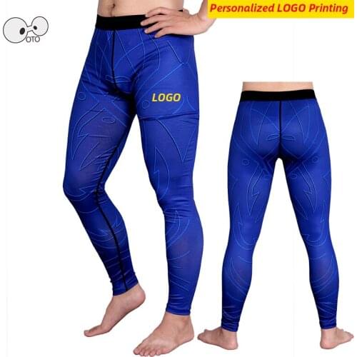 NEW Quick Dry Mens Running Pants Compression Sportswear Tights Gym Fitness Training Sports Leggings Workout Bottoms Personalize
