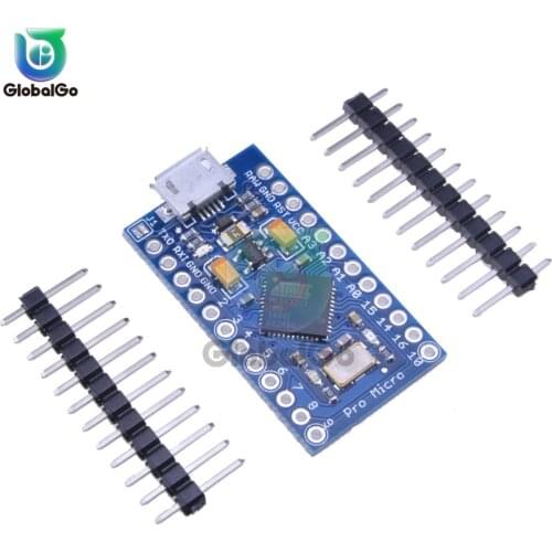 New Pro Micro for Arduino ATmega32U4 3.3V/8Mhz Module with 2 Row Pin Header For Leonardo Mini Usb Development Board