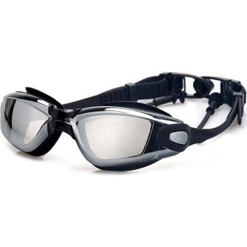 Electroplating Goggles HD Waterproof and Anti-fogging Silicone Swimming Glasses Soft Comfortable Swim Water Sports Adult