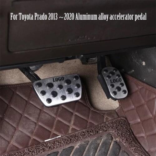 Aluminum Alloy Accelerator Pedal For Toyota Land Cruiser Prado FJ120 FJ150 2003~2009 2010~2020 Brake Rest Pedal
