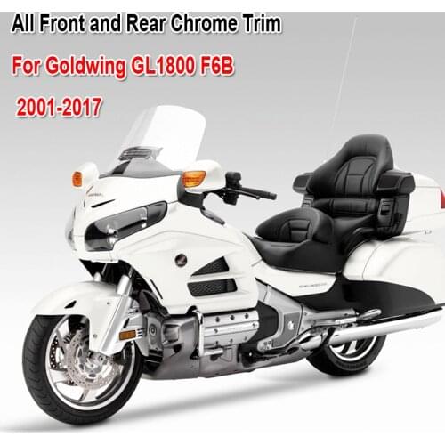Motorcycle Front and Rear Chrome Trim For Honda Goldwing 1800 F6B GL1800 2001-2017 2016 2015 2014 2013 Motorcycle Accessories