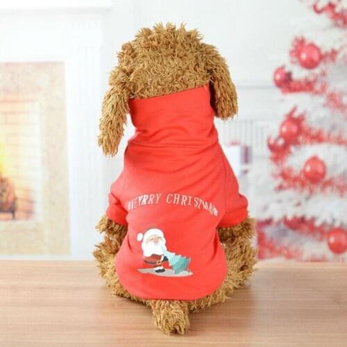 Holiday Fashion Dog Clothes Pets Coats Soft Cotton Dog Hoodies Clothing For Puppy Dogs Clothes for Christmas
