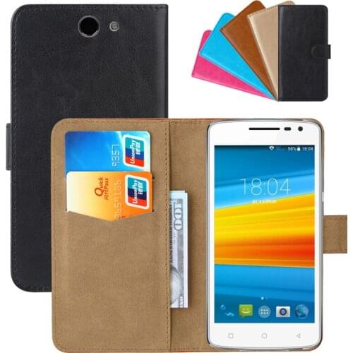 Luxury Wallet Case For DEXP Ixion ML250 Amper M PU Leather Retro Flip Cover Magnetic Fashion Cases Strap