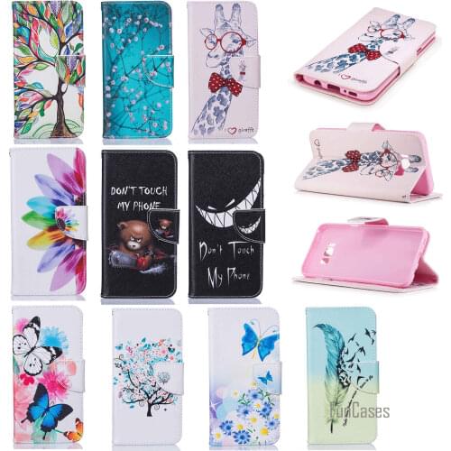 Luxury Leather For Samsung Galaxy S8 Plus Case Flip Cover Cas For Samsung S8 Plus Bags Phone Protective celular with Card Insert