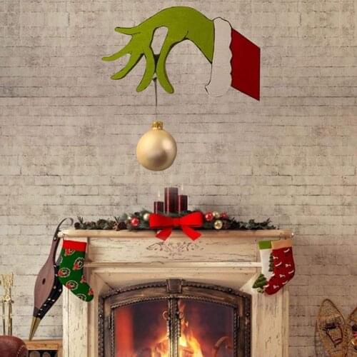 Christmas Thief Hand Decoration DIY Simulation Pendant Christmas Decoratio Thief Hand Decal Wall Stickers For 2022 New Year Dec