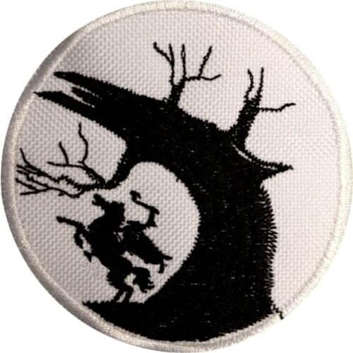 Sleepy Hollow Embroidered iron on and sew on Patch Horror Tim Burton Movie Legend Heads will Roll