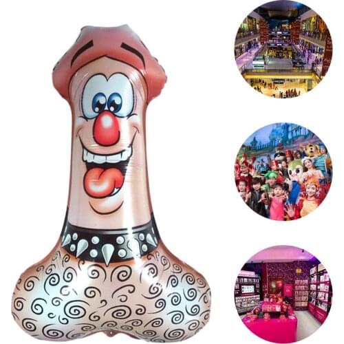 Birthday KTV Party Funny Balloon Cartoon Shape Spoof Advertising Balloon Plastic Spoof Halloween Man lady For Adult