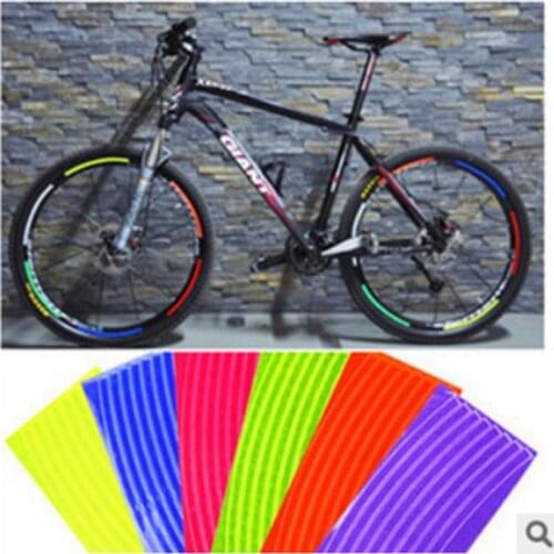 1PC Reflective Stickers Cycling Fluorescent Reflective Tape MTB Bicycle Adhesive Tape Safety Decor Sticker Accessories