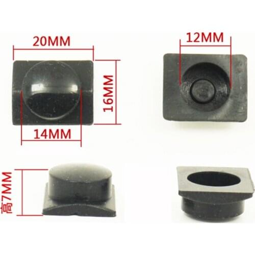 5pcs Switch Accessories For Rechargeable Led Flashlight Tail Rubber Waterproof Button Central Switch Button Accessories