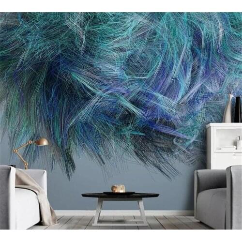 Beibehang Customized wallpaper 3d mural photo romantic fashion modern minimalist abstract colorful line decoration background