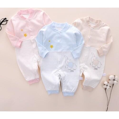 Free shipping! 2021 spring and autumn BABY BODYSUIT climbing suit pure cotton cute baby ha clothes