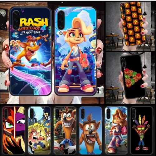 Game Crash Bandicoot Phone Case For Samsung Galaxy A10 A12 A20E A21S A30 A32 A40 A50 A51 A52 A70 A71 A72 A5 A6 A7 2016 20 black