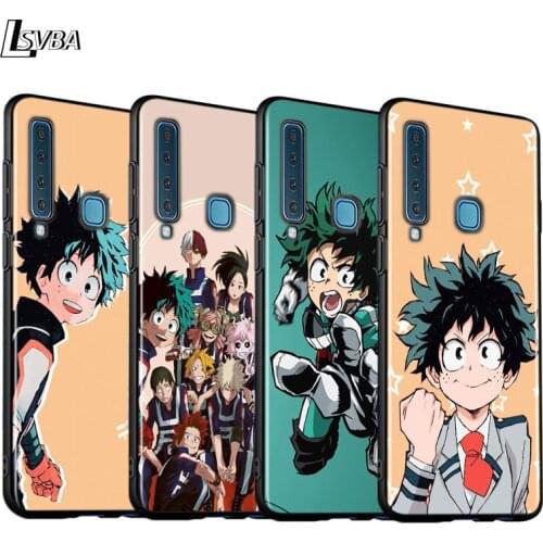 Black Cover My Hero Academia for Samsung A9 A7 2018 Shell for Samsung Galaxy A8 A6 Plus A5 A3 2018 2017 Phone Case