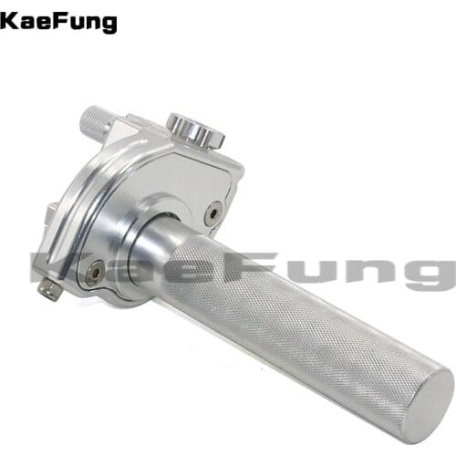 CNC Adjusterable Aluminum Throttle Grips Settle twist gas throttle handle For Dirt Pit Bikes Kayo Bse Apollo 110-250cc Modified