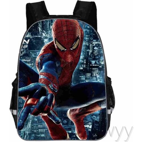 Disney Spiderman Printing Children Backpacks for Tennager Boys Schoolbag for Kids Cartoon School Bags