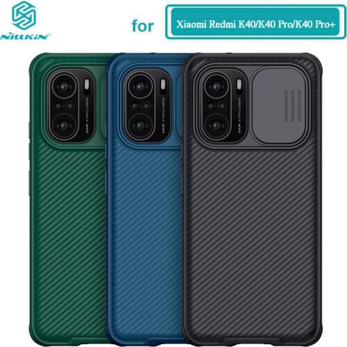 Redmi K40 Case Nillkin Slide Protect Lens Camera Protection Case for Xiaomi Redmi K40 Pro Plus Cover