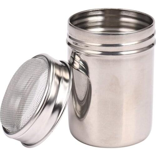 Functional Stainless Steel Chocolate Shaker Icing Sugar Salt Cocoa Flour Coffee Sifter