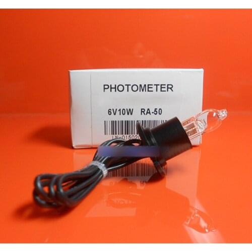 Bayer RA50 Chemistry Analyzer Halogen Lamp 6V 10W Semi Automatic Biochemistrey RA50 6V10W Bulb,Tubular Holder Wire Leads