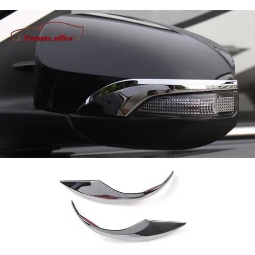 Chrome Side Door Rear View Mirror Cover Trim Garnish Molding Overlay Strip For Toyota Corolla Altis E170 2014 2015 2016 2017