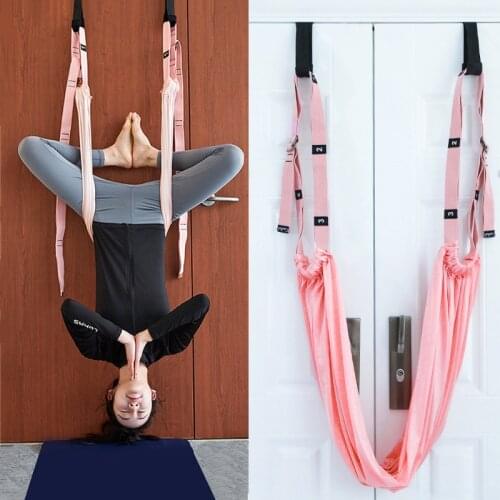 Indoor Aerial Yoga Strap Set Fitness Equipment Yoga Sling Fitness Resistance Bands for Slimming Block Strap Home Gym Yoga Mat